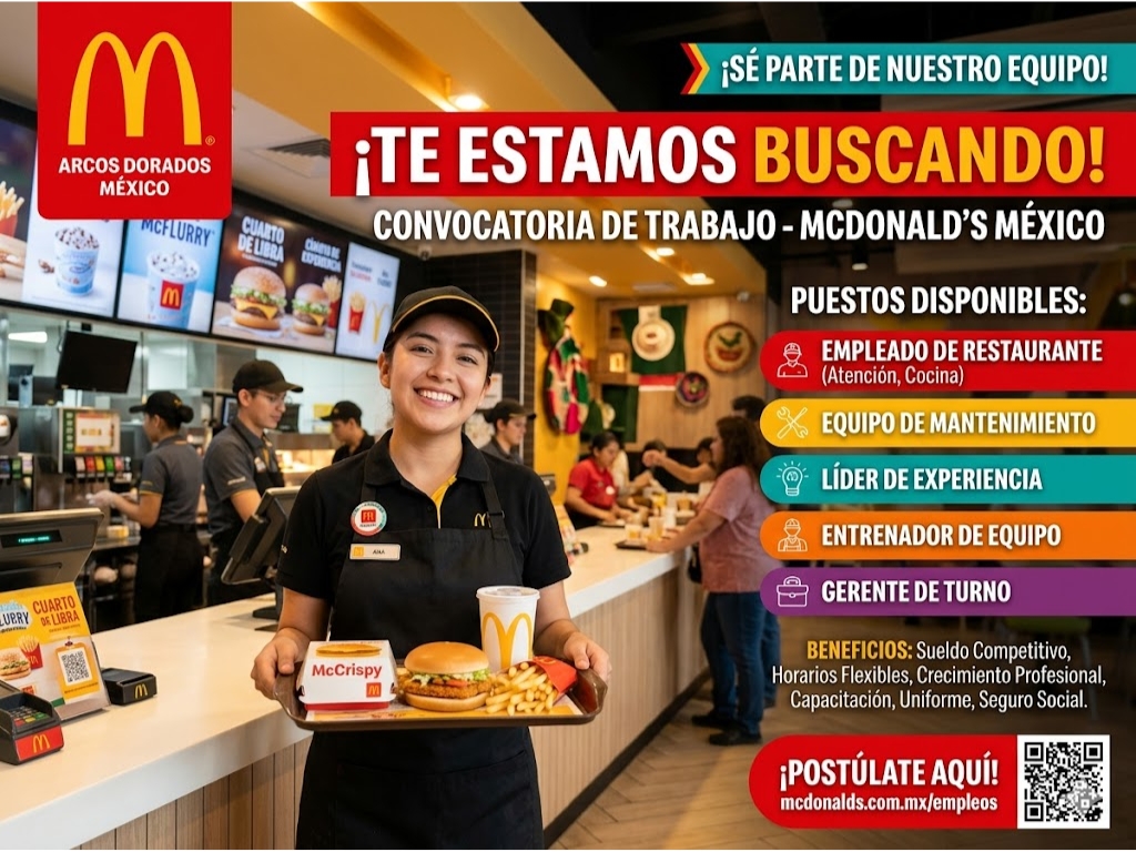 Convocatorias en McDonald’s México 2026
