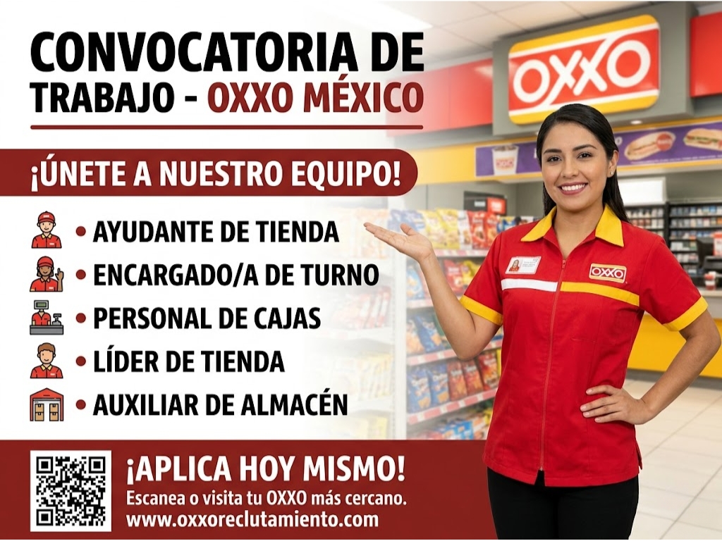 Vacantes en Oxxo México 2026
